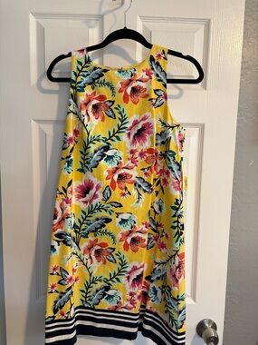 Eliza J Yellow Floral Sleeveless Dress